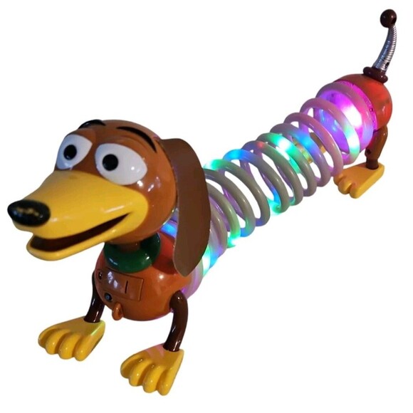 Disney Pixar Toy Story Slinky Dog Light Up Stretch Pup Light Show FlashingAction - Picture 1 of 9